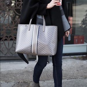 Tory Burch Gemini Link Tote French Grey/Gray